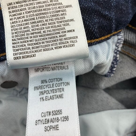 Agolde Womens Sz 28 Sophie Denim jeans High-Rise Skinny Dark Wash*Read - Picture 8 of 14